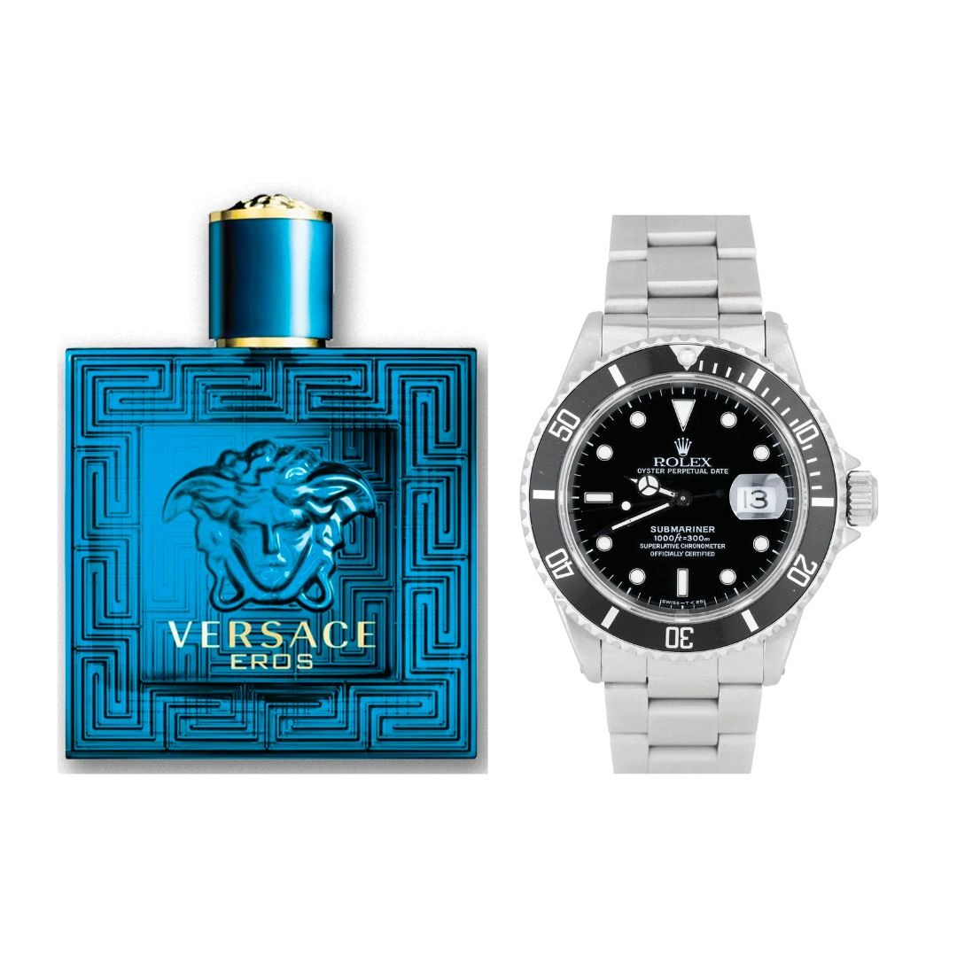 COMBO EROS DE VERSACE + ROLEX SUBMARINER